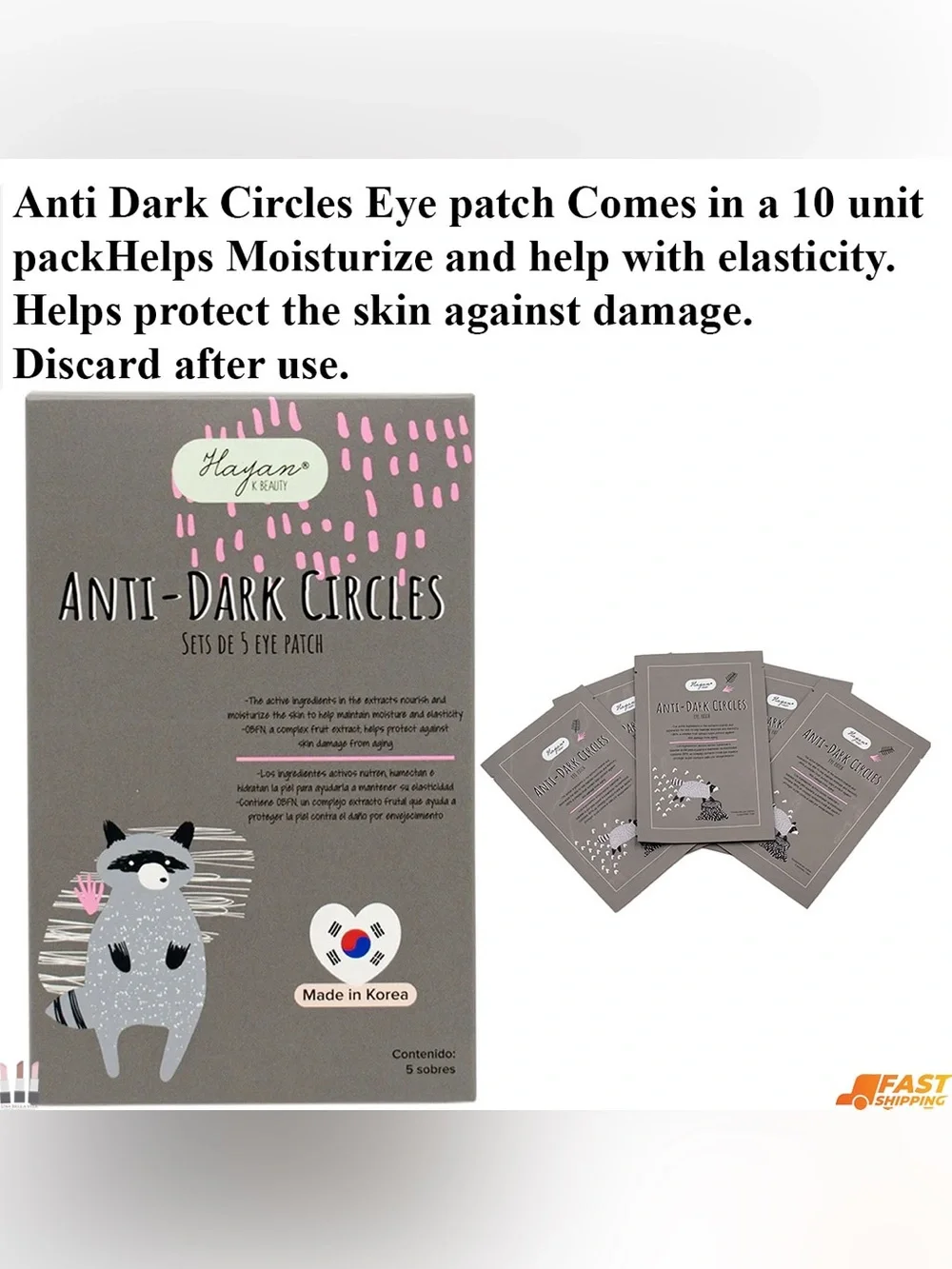 Hayan K Beauty Anti-Puffiness & Anti-Dark Circles Eye Patch Set - Green & Taupe